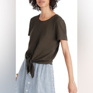 Madewell Modern Tie Front Tee